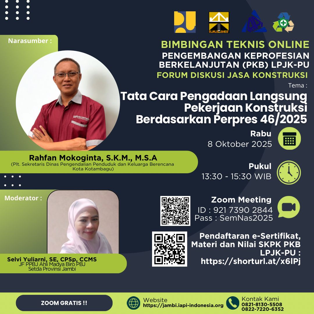 Flyer Tata Cara Pengadaan Langsung Pekerjaan Konstruksi Sesuai Perpres No 46 Tahun 2025